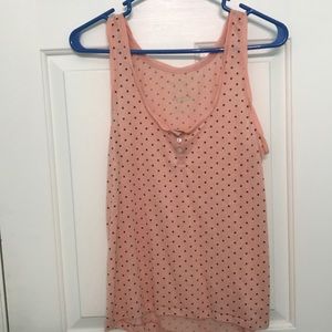 American eagle poka dot tank